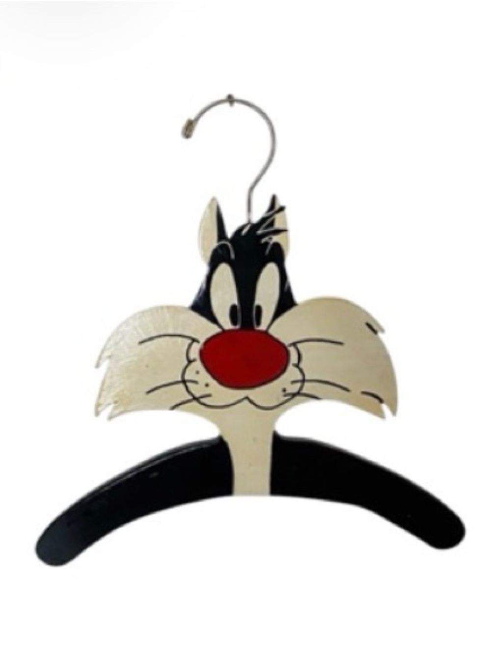 Vintage Warner Bros Looney Tunes Sylvester the Cat Wooden Kids Hanger